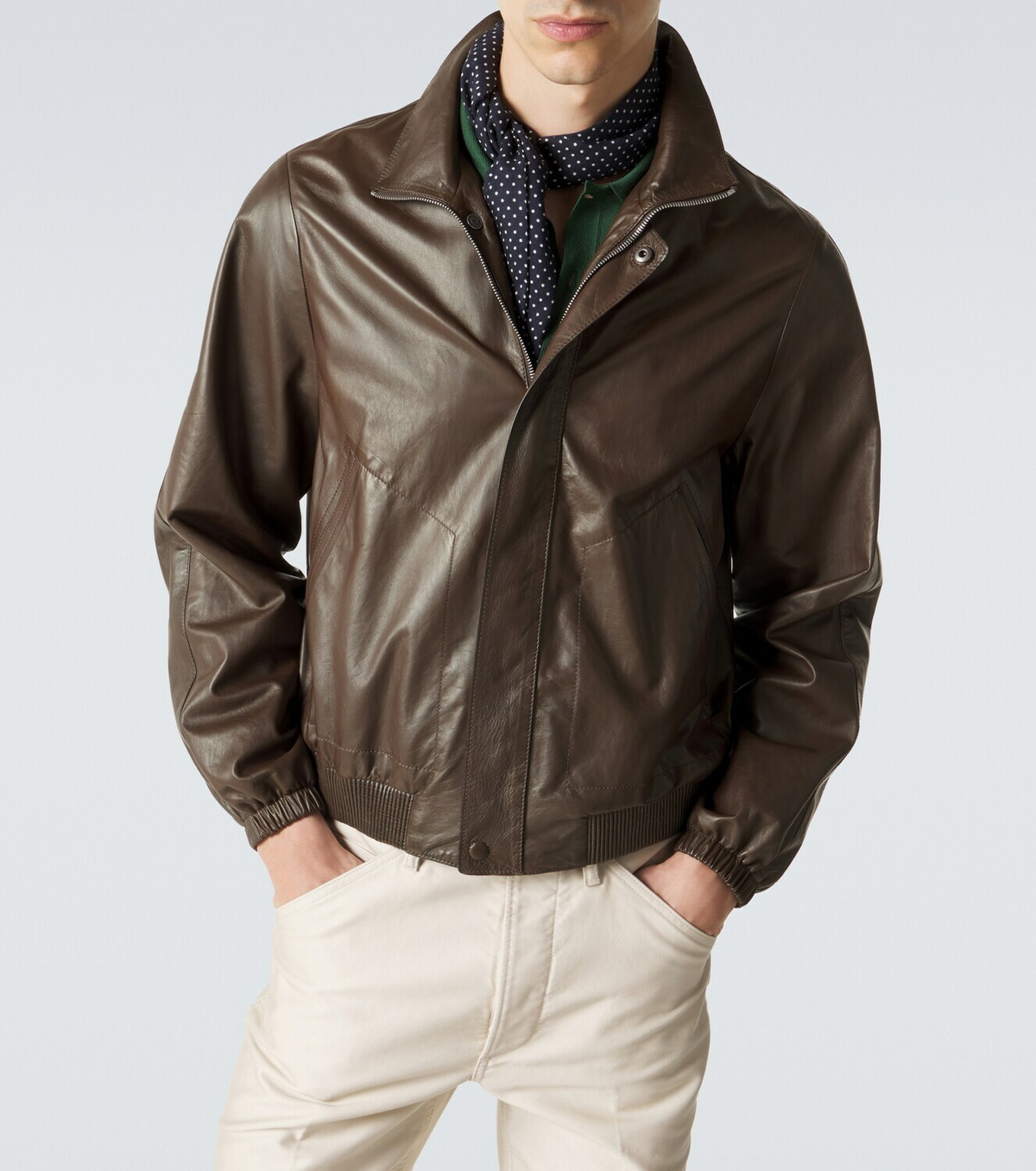 Tom Ford Leather blouson jacket