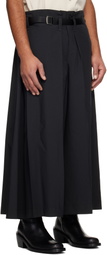 132 5. ISSEY MIYAKE Black Flat Square Trousers