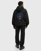 PATTA Embroidered Fire Panther Hooded Sweater Black Mens Hoody