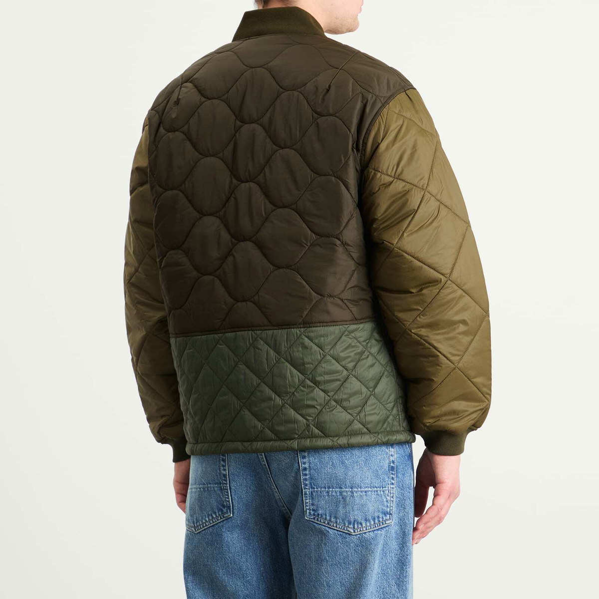 Barbour Men's Heritage + Cording Quilted Jacket in Army Green