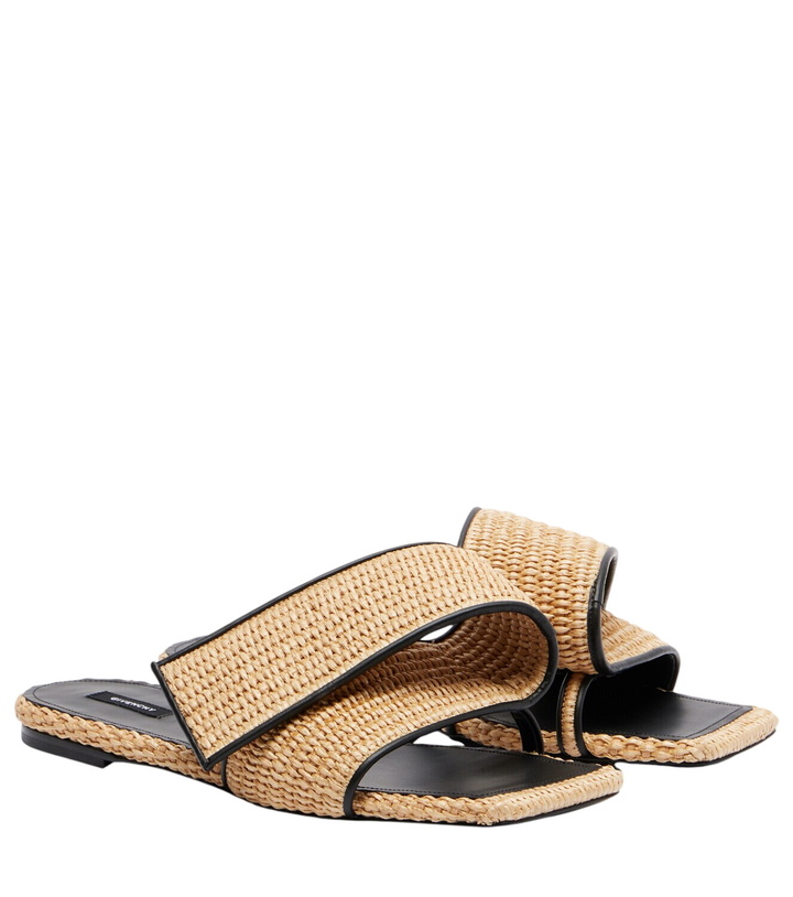 Photo: Givenchy Twisted Ribbon leather-trimmed sandals