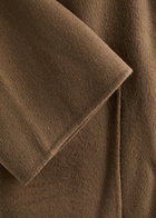 Nanushka Ruta Belted Wool-blend Coat Brown