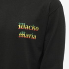 Wacko Maria Men's Long Sleeve Maria Print T-Shirt in Black