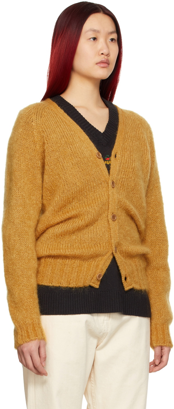 YMC Tan Mohair Sid Cardigan YMC