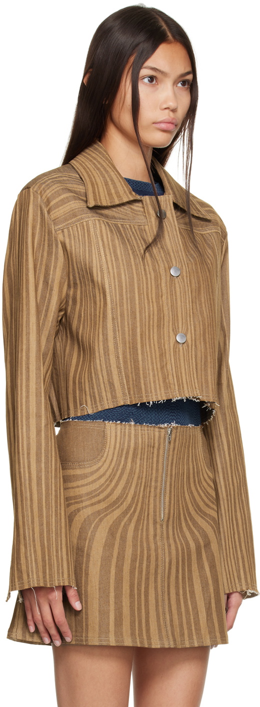 Annalise Hoodie Jacket In Brown