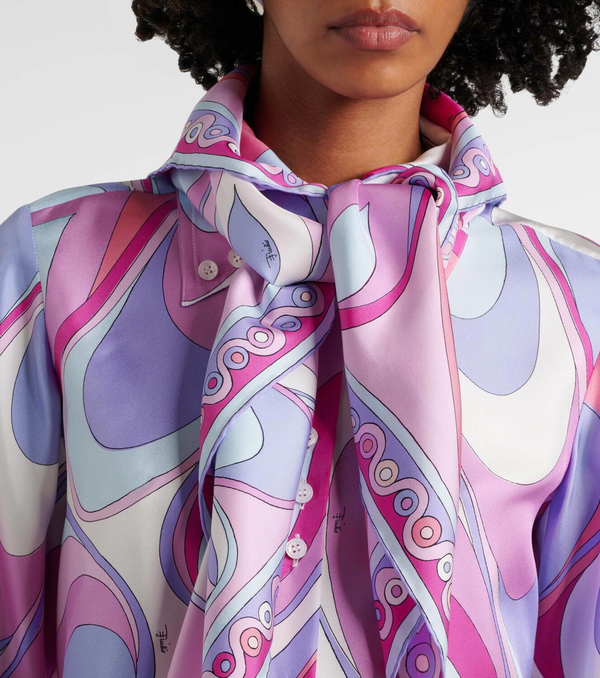 Pucci Foulard silk twill scarf