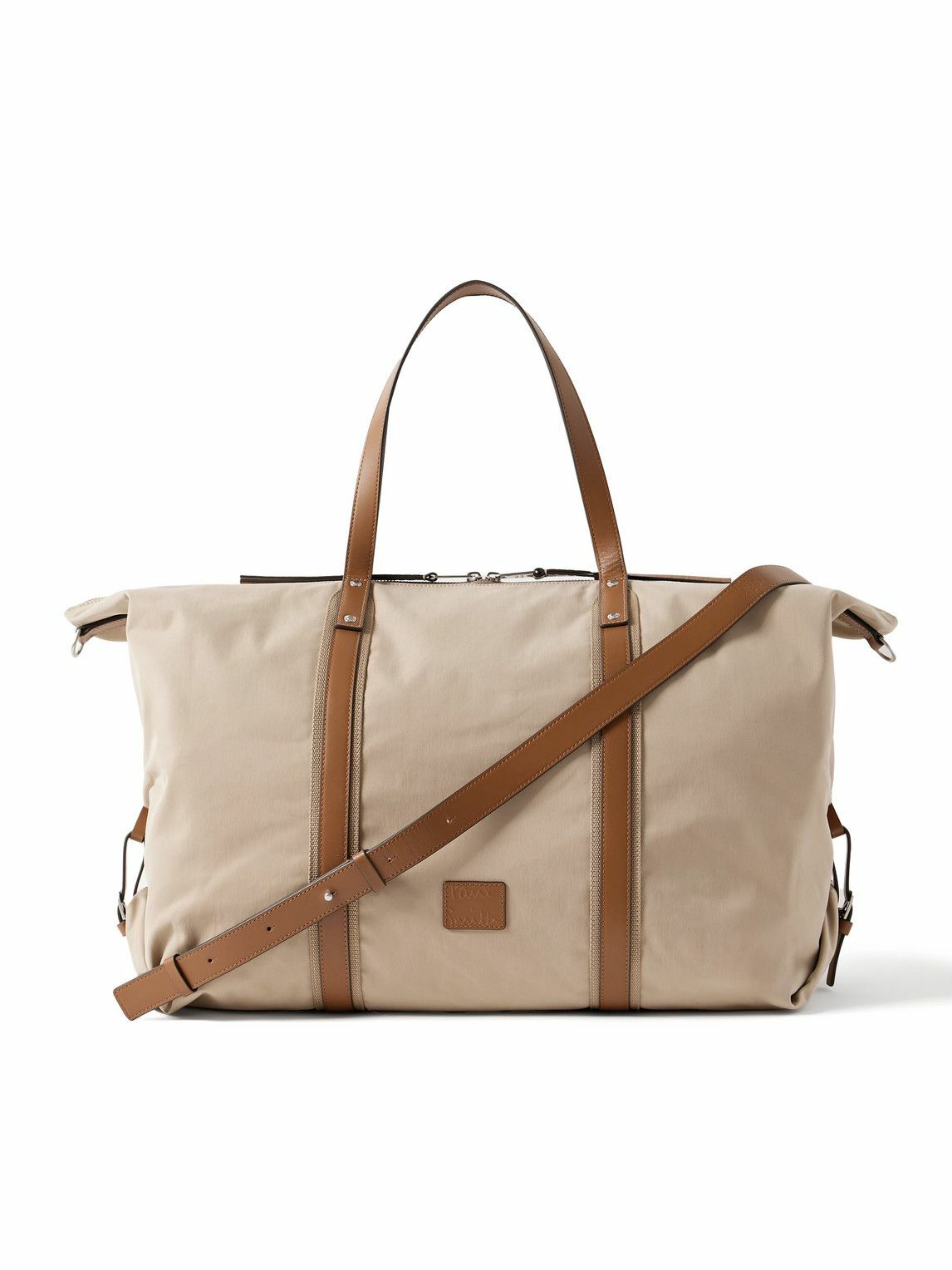 Paul Smith - Leather and Webbing-Trimmed Twill Weekend Bag Paul Smith