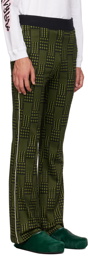 Marni Green & Black Jacquard Trousers