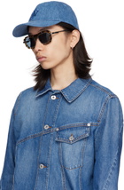 JW Anderson SSENSE Exclusive Tortoiseshell & Gunmetal Geometric Sunglasses