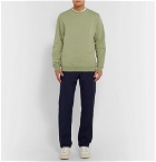 Oliver Spencer Loungewear - Harris Brushed Fleece-Back Cotton-Jersey Sweatshirt - Green