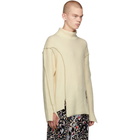 Sulvam Off-White Mock Turtleneck