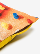 Seletti Multicoloured Mouth With Pins Printed Cushion