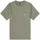 Patta Men's Basic Washed Pocket T-Shirt in Beetle