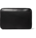 Montblanc - Nightflight Leather-Trimmed Canvas Shirt Pouch - Black