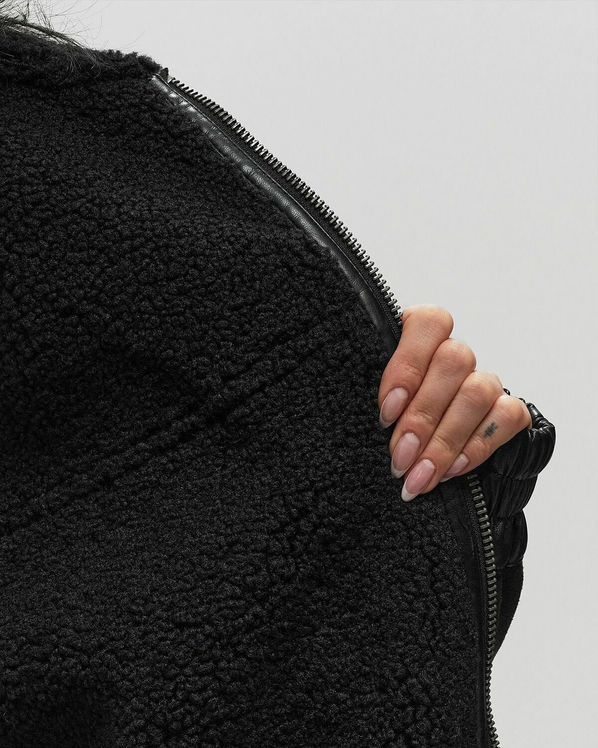 Rotate Birger Christensen Oversized Bomber Jacket Black Bomber Jackets