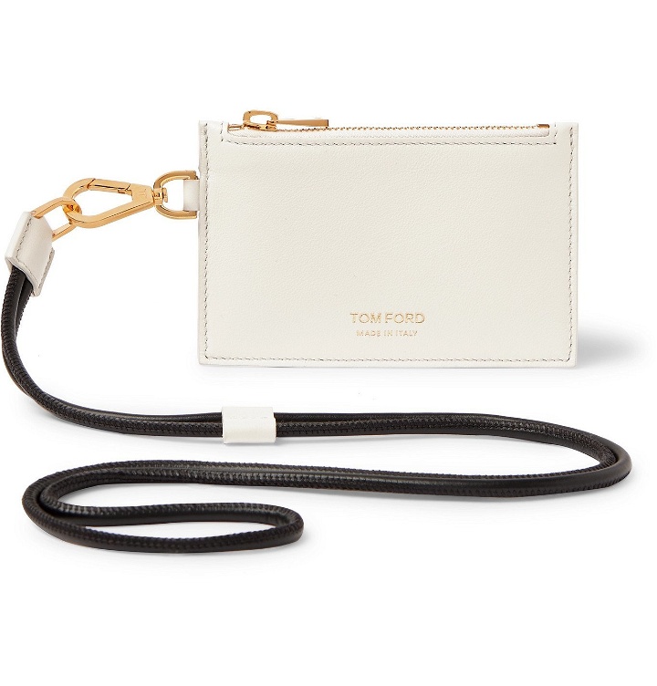 Photo: TOM FORD - Leather Cardholder with Lanyard - White
