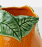 Bordallo Pinheiro Orange earthenware jug