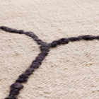 ferm LIVING Gesso Jute Rug - 140x200cm in Off-White/Dark Fig 