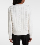 McQueen Embellished wool and cashmere sweater