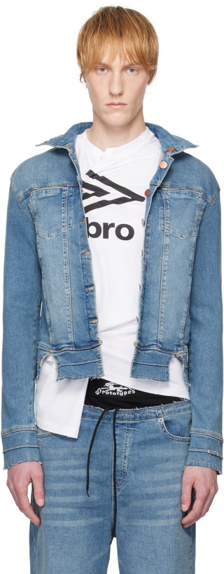 Photo: Prototypes Blue Tight Denim Jacket