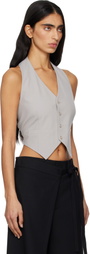 MM6 Maison Margiela Gray Light Wool Blend Vest