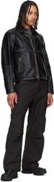 Andersson Bell SSENSE Exclusive Black Dreszen Zip-Up Leather Jacket