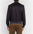 Paul Smith - Wool and Cashmere-Blend Bomber Jacket - Men - Navy