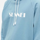 Sunnei Men's Classic Logo Hoody in Blue