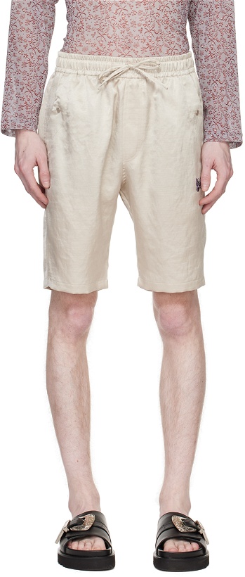 Photo: NEEDLES Off-White Cowboy Shorts