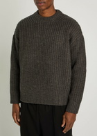 Mki Miyuki Zoku Ribbed Knit Jumper Charcoal