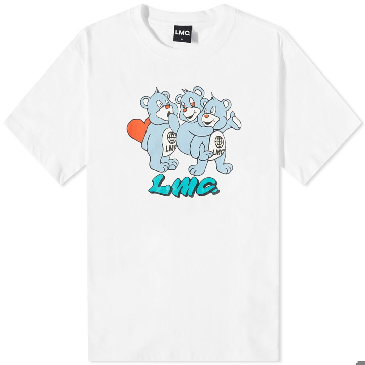 Photo: LMC Men's Triangle Bear T-Shirt in White