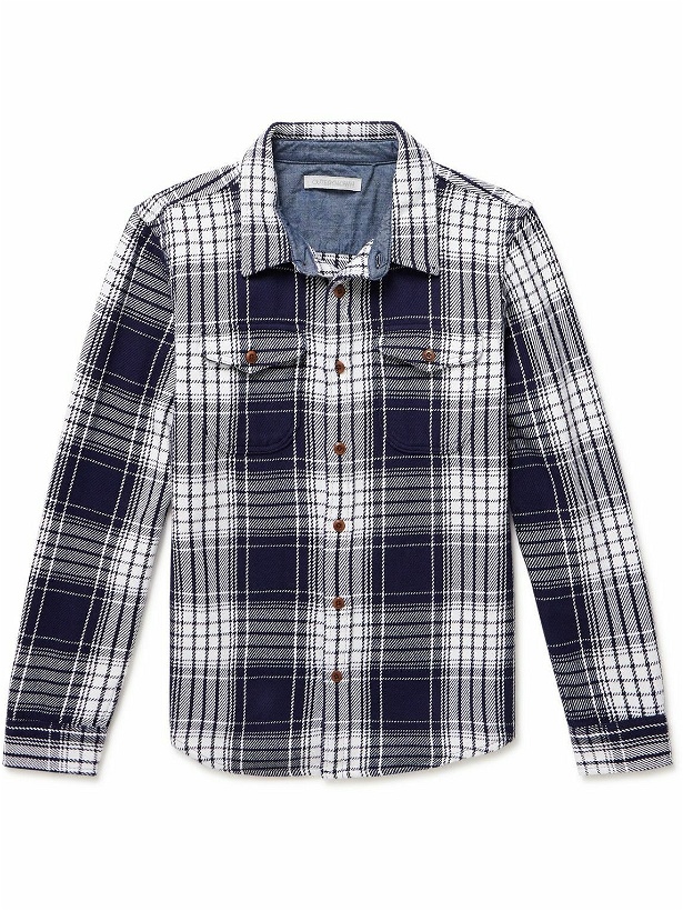 Photo: Outerknown - Blanket Checked Organic Cotton-Twill Shirt - Blue