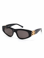 Balenciaga Eyewear Black Dynasty D-Frame Sunglasses