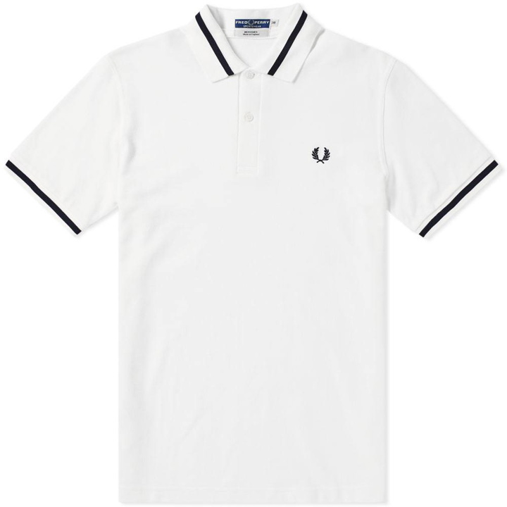 Photo: Fred Perry Reissues Original Single Tipped Polo White