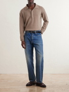 SAINT LAURENT - Wool Polo Sweater - Brown