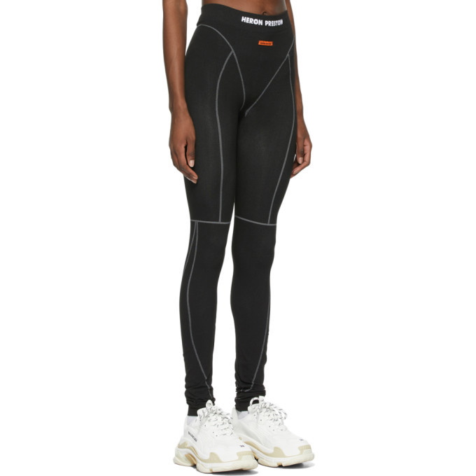 Heron Preston 3 D Ribbing Leggings Grey - Womens - Leggings & Tights Heron  Preston