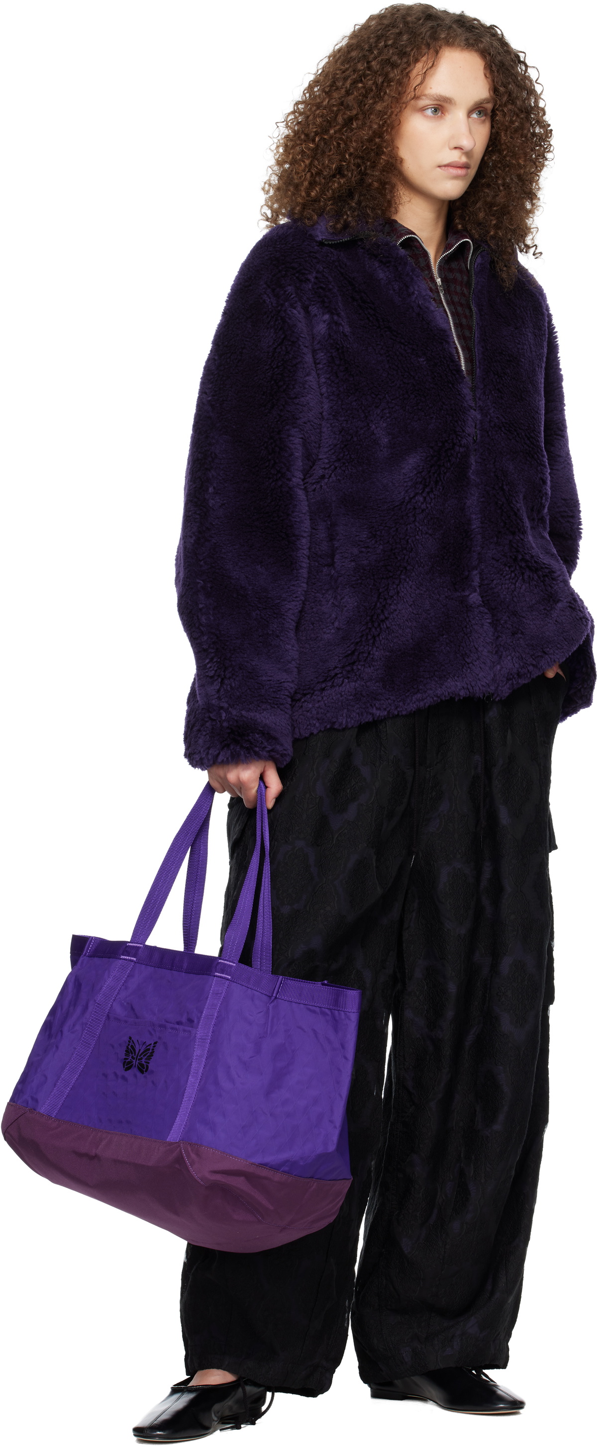 NEEDLES Purple Medium Tool Tote