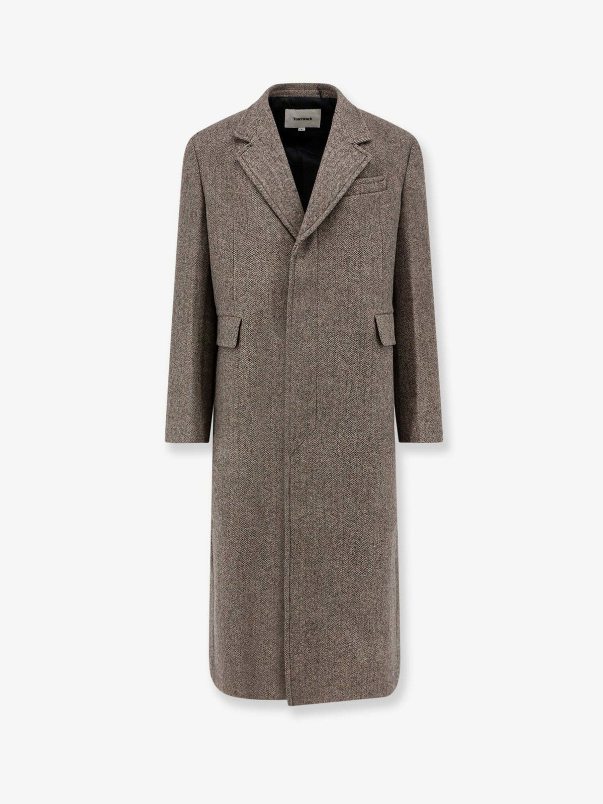 ジャケット・アウター TONYWACK Single-Breasted Tailored Coat Tonywack Coat Brown Mens Tonywack