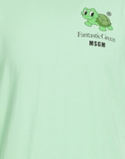 Msgm Mens T-shirt in Light green