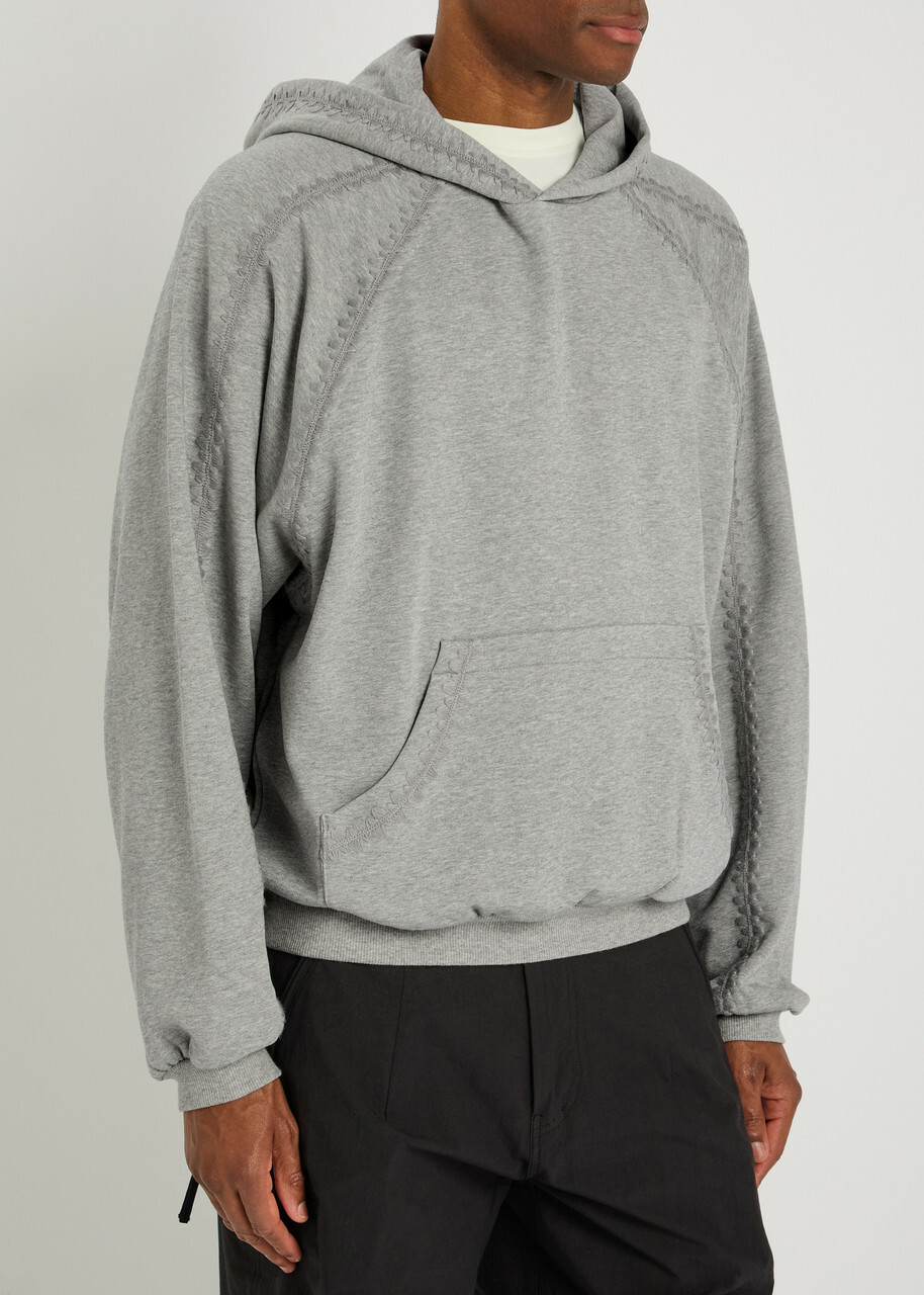Wooyoungmi Hooded Cotton Sweatshirt Grey