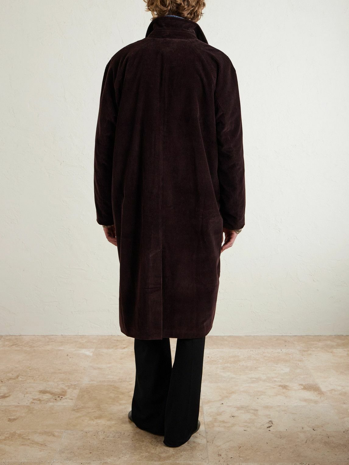 The Elder Statesman - Cotton-Corduroy Coat - Brown