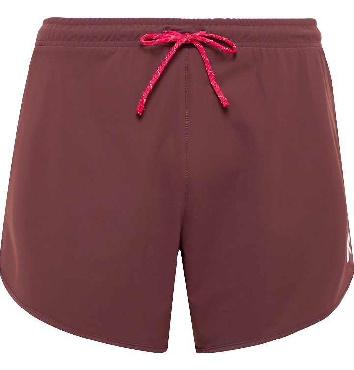 Photo: DISTRICT VISION - Spino Slim-Fit Stretch-Shell Shorts - Burgundy