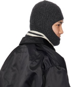 Comme des Garçons Homme Gray Lambswool Balaclava