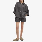 Deiji Studios Women's Linen 03 Set in Slate Check