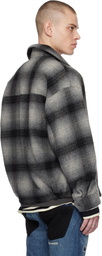 WACKO MARIA Gray Ombre Check 50's Jacket