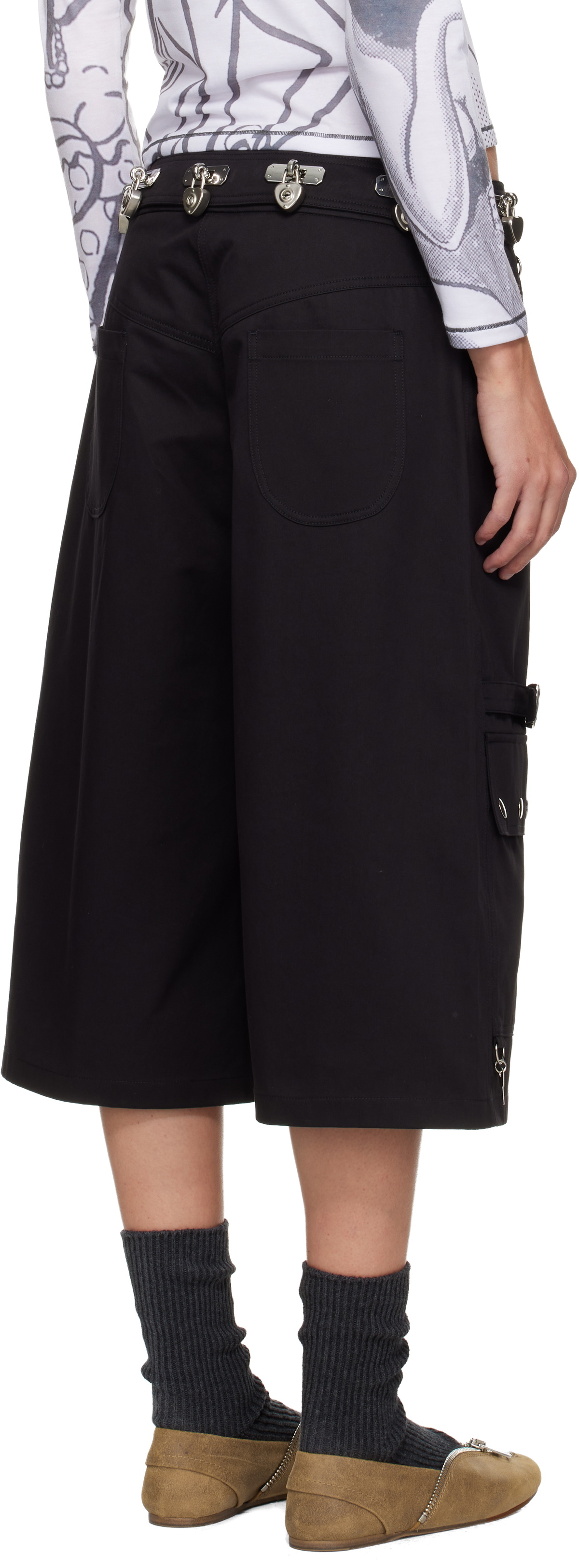 Chopova Lowena Black Thunderhull Shorts