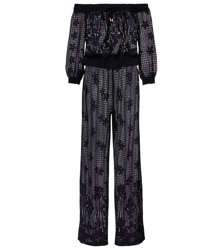 Photo: Melissa Odabash Tully crochet jumpsuit