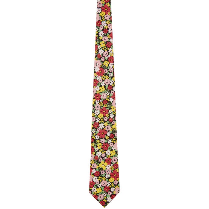 Photo: Comme des Garçons Homme Deux Pink Flower Tie  