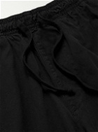 Save Khaki United - Easy Straight-Leg Cotton-Twill Drawstring Shorts - Black