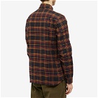 Fred Perry Authentic Men's Brushed Twill Tartan Shirt in Oxblood